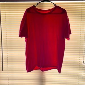 pink short sleeve tee